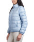 Фото #7 товара Women's Reversible Shine Down Puffer Coat, Created for Macy's