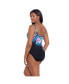 ფოტო #3 პროდუქტის Women's Panel Scoopback Highneck One-Piece Swimsuit