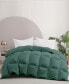 Фото #1 товара Cotton Fabric Baffled Box All Season Colored Goose Feather and Down Comforter, King
