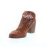 Фото #4 товара Diba True Landing Crew 23523 Womens Brown Leather Heeled Sandals Shoes