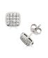 ფოტო #2 პროდუქტის Diamond Micropave Stud Earrings (1/2 ct. t.w.) in 14K White Gold