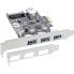 Фото #5 товара InLine 3+1ports USB 3.0 host controller - PCIe - with SATA power and LP bracket