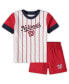 Фото #2 товара Toddler Boys White, Red Washington Nationals Position Player T-shirt and Shorts Set