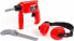 Фото #1 товара Набор игрушек Polesie Красный Дрель Слуховые Защитные наушники Штангенциркуль (91116)