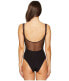 La Perla 166699 Womens Pearls Fall Side One-Piece Swimsuit Black Size 32B