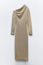 Фото #4 товара Платье с текстурным узором и блеском ZARA