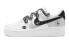 【定制球鞋】 Nike Air Force 1 Low 空军一号 双钩设计 "紧急制动" 字母鞋带 特殊鞋盒 低帮 板鞋 GS 黑白 / Кроссовки Nike Air Force DH2920-111