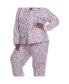 ფოტო #4 პროდუქტის Plus Size 3-Piece Pajama Set
