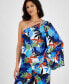 Фото #4 товара Women's Floral-Print One-Shoulder Top, Created for Macy's