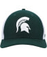 Фото #3 товара Men's Green, White Michigan State Spartans Basic Two-Tone Trophy Flex Hat