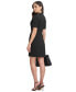 ფოტო #5 პროდუქტის Women's Side-Ruched Short-Sleeve Tulip-Hem Dress