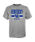 Preschool Boys and Girls Royal, Heather Gray Kentucky Wildcats Fan Wave Short and Long Sleeve T-shirt Combo Pack