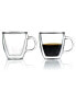 Фото #1 товара Bistro Set of 2 Double Walled 5 Oz. Espresso Mugs