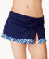 Profile by Gottex 259601 Women's Java Cinch-Tie Slit Swim Skirt Navy Size 14