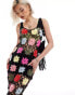 Reclaimed Vintage limited edition crochet floral knitted dress