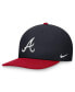 ფოტო #1 პროდუქტის Men's Navy/Red Atlanta Braves Evergreen Two-Tone Snapback Hat