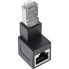 Фото #2 товара InLine patch cord adapter Cat.6A - RJ45 male / female - angled 90° downwards