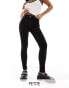 Фото #1 товара Dr Denim Petite Plenty mid waist super skinny jeans in clean black wash