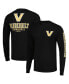 Фото #1 товара Men's Black Vanderbilt Commodores Team Stack Long Sleeve T-shirt