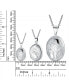 ფოტო #4 პროდუქტის carved Floral Leaf Photo Oval Shape Lockets For Women That Hold Pictures Silver Locket Necklace Pendant Small