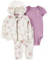 Фото #1 товара Baby 3-Piece Floral Little Jacket Set NB