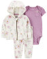 Baby 3-Piece Floral Little Jacket Set NB