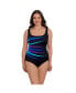 ფოტო #1 პროდუქტის Women's 7-Fold Fan Tank One-Piece Swimsuit
