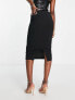 Фото #2 товара ASOS DESIGN high waist midi pencil skirt in black