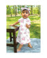 ფოტო #2 პროდუქტის Baby Girls Cotton Short-Sleeve Dresses 2pk, Pink Gray Floral