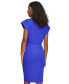 Фото #3 товара Women's Cap-Sleeve Midi Sheath Dress