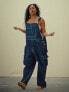 Фото #6 товара Relaxed Denim Cargo Overalls