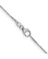 18K White Gold 24" Box with Lobster Clasp Chain Necklace