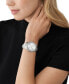 ფოტო #4 პროდუქტის Women's Tibby Multifunction Silver-Tone Stainless Steel Bracelet Strap Watch 40mm