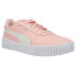 Puma Carina 2.0 Perforated Lace Up Womens Pink Sneakers Casual Shoes 38584911