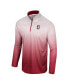 Фото #3 товара Men's White and Cardinal Stanford Cardinal Laws of Physics Quarter-Zip Windshirt
