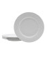 Фото #1 товара Everyday Whiteware Classic Rim Dinner Plate 4 Piece Set