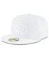 Фото #1 товара Men's San Francisco 49Ers White On White 59Fifty Fitted Hat