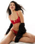 Фото #2 товара Hunkemoller Valentines Lulu lace cut out bra in red