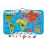 Фото #1 товара Пазл магнитный Janod Карта мира на итальянском языке