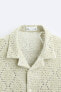 Textured crochet shirt