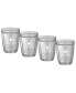 Фото #1 товара Pastimes 14 Oz Double Old Fashioned Short Drinking Golf Glass, Set of 4