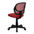 Фото #2 товара Mid-Back Red Mesh Swivel Task Chair