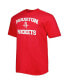 Men's Red Houston Rockets Big and Tall Heart and Soul T-shirt