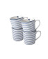 Фото #1 товара Blueprint Collectables 17 Oz Candy Stripe Mugs in Gift Box, Set of 4