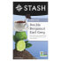 Фото #1 товара Stash Tea, Earl Grey, черный чай, двойной бергамот, 18 чайных пакетиков, 33 г (1,1 унции)
