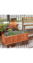 Фото #2 товара Wooden Decorative Planter Box for Garden Yard and Window