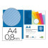 Set of lids Liderpapel TA07 Cardboard Blue (50 Units)