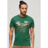 SUPERDRY Metallic Workwear Graphic short sleeve T-shirt Pine Green Slub, L - фото #1