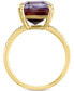 ფოტო #3 პროდუქტის EFFY® Ametrine (9-5/8 ct. t.w.) & Diamond (1/20 ct. t.w.) Ring in 14k Gold