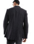 Фото #3 товара ASOS DESIGN slim suit jacket in wool mix texture in black